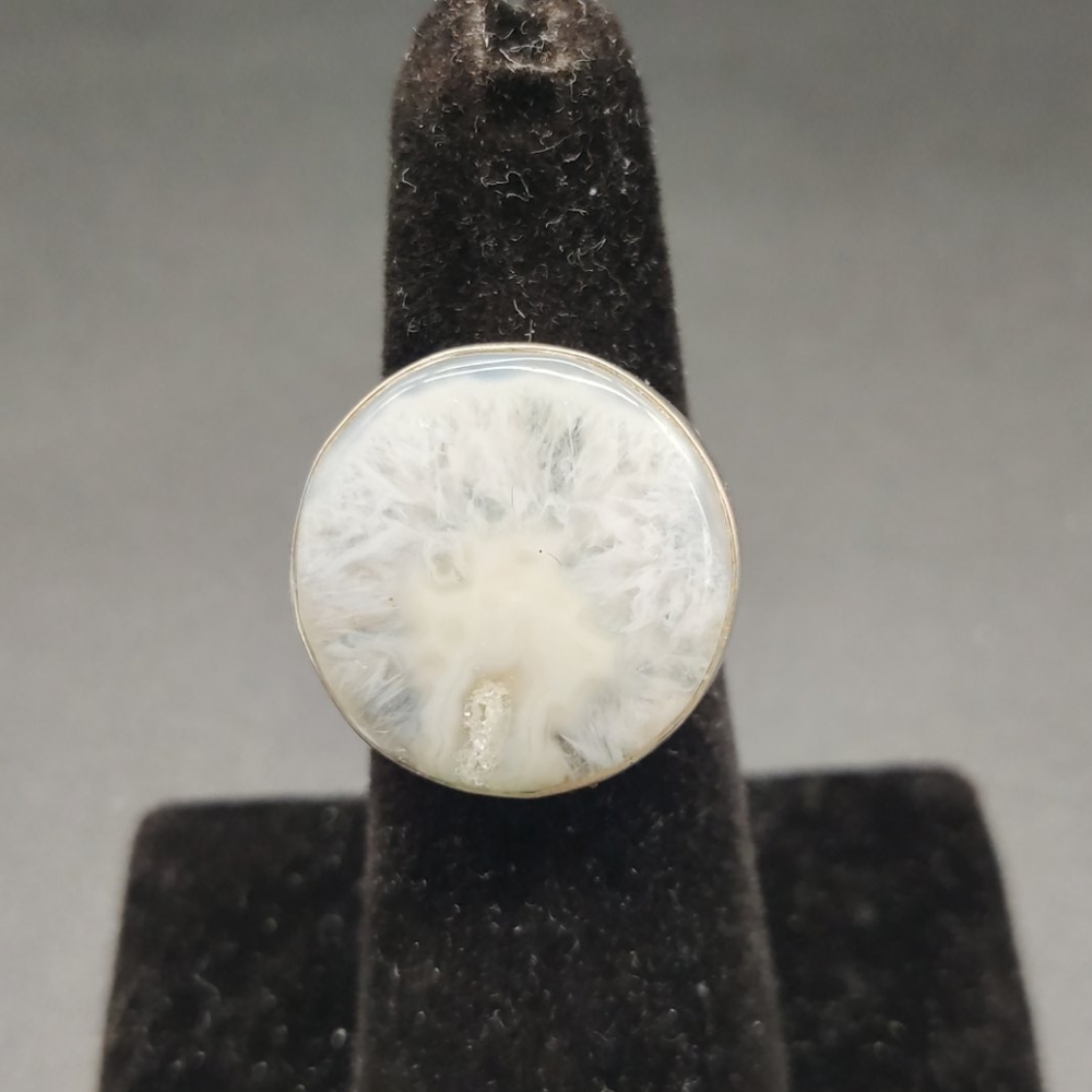 Solar Quartz Stone Sterling Silver Ring